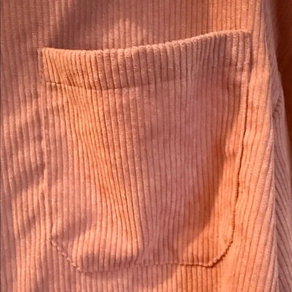 Doublju Women's Pink Button Down Shirt - Picture 3 of 4